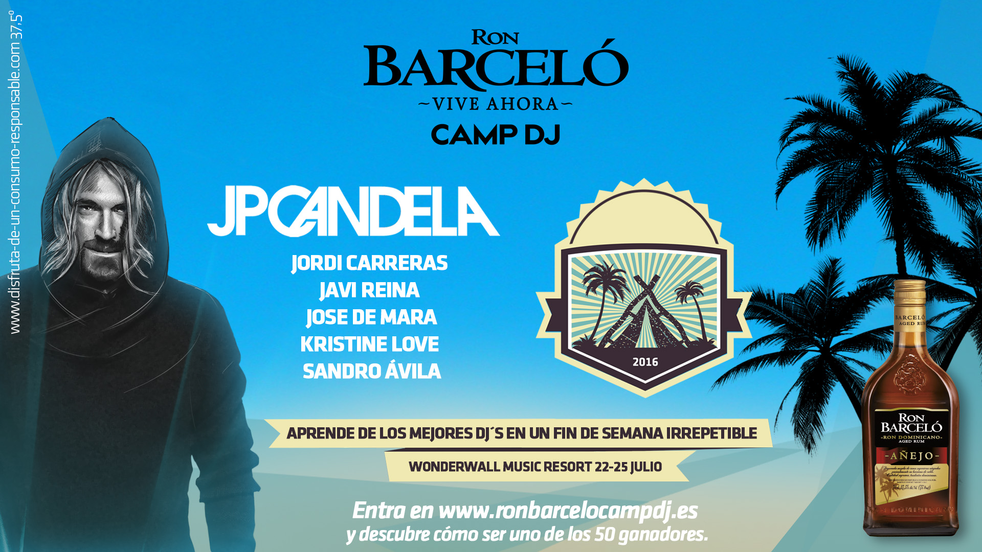 Gandía acogerá “CAMP DJ”, un campamento impulsado por Ron Barceló para jóvenes que sueñan con ser DJ profesional